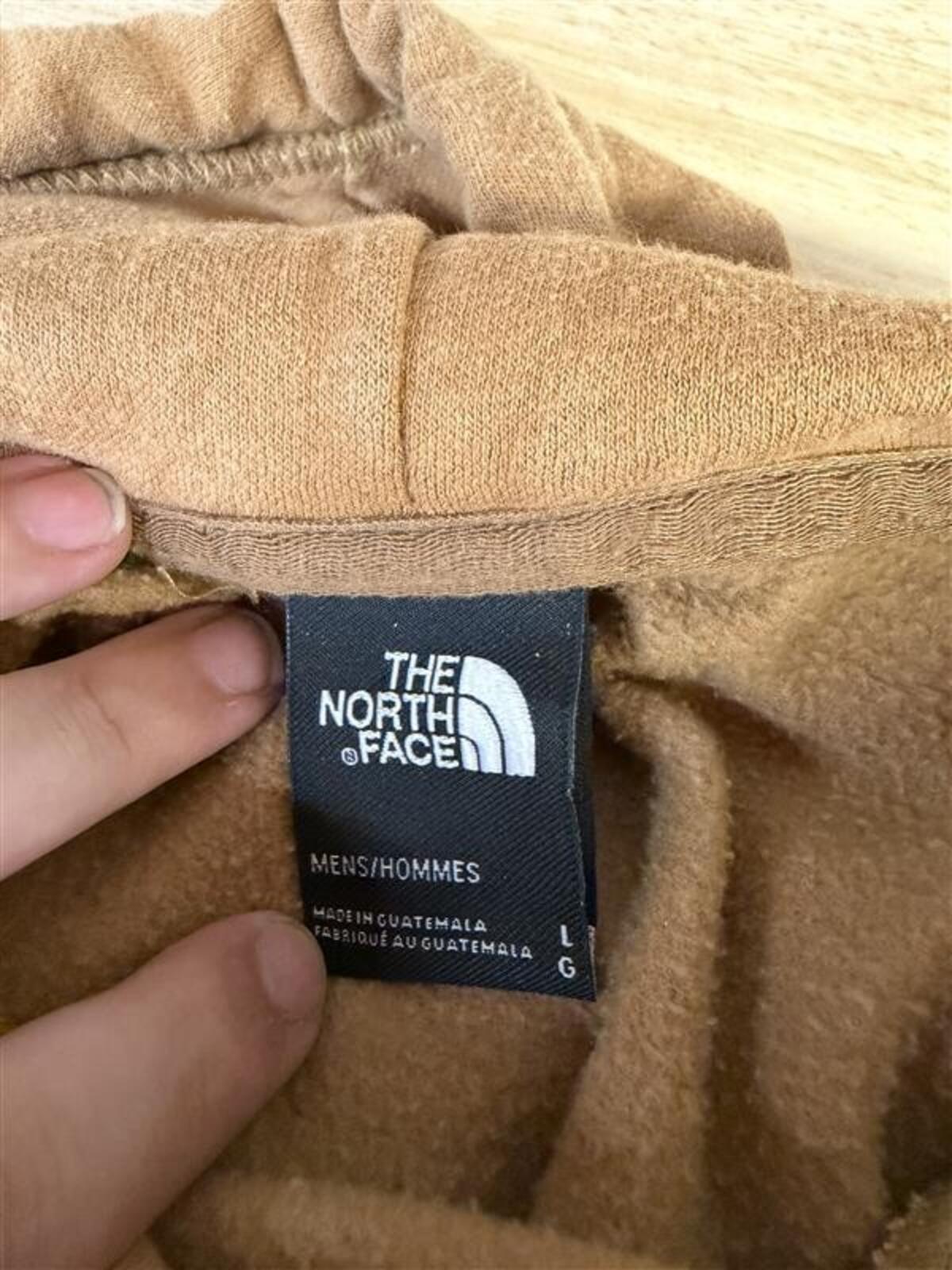 The North Face Men's Brown Hoodie Sweatshirt Size L