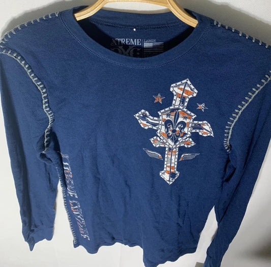 Xtreme Couture Long Sleeve Thermal Shirt XXL Y2K MMA