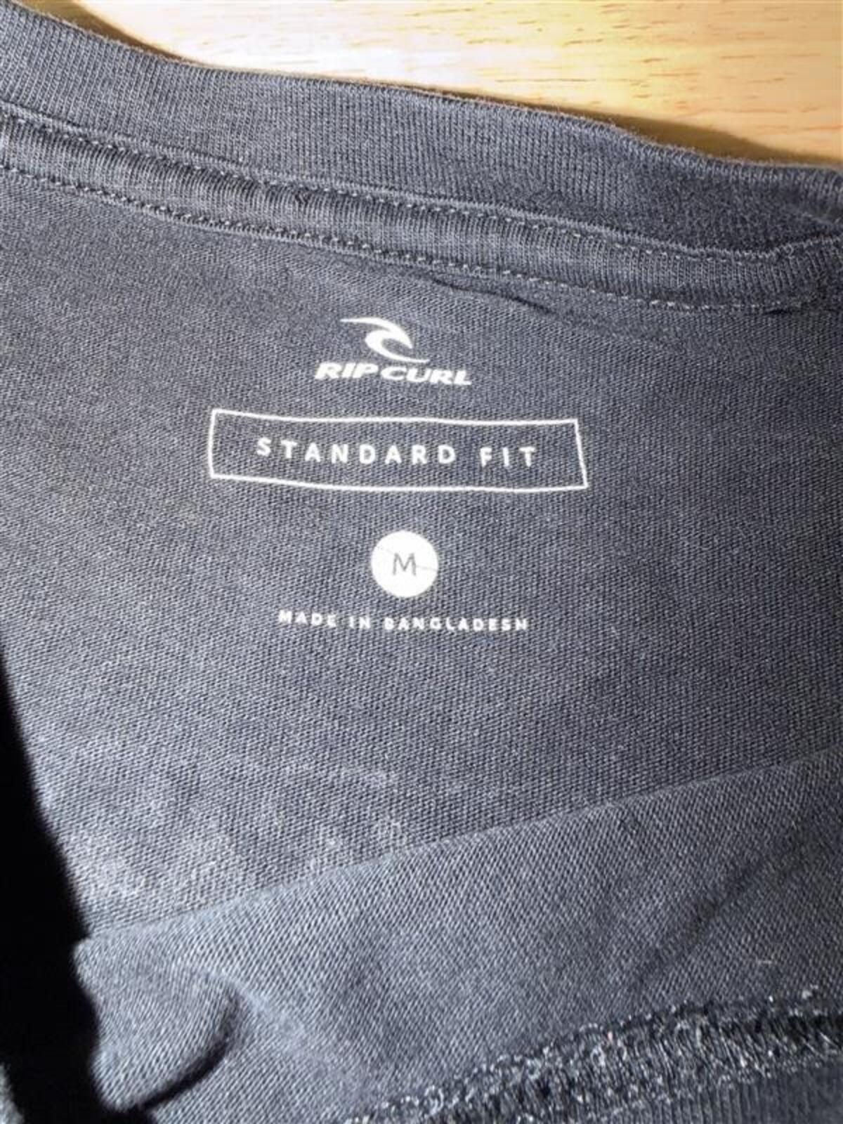 Rip Curl Surf Graphic Tee Medium Black Standard Fit Back Hit