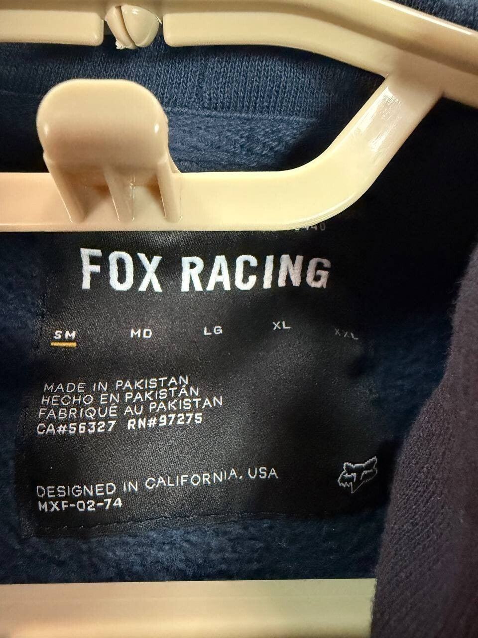 Distressed Fox Racing Official Moto Co Hoodie Bleach Spots