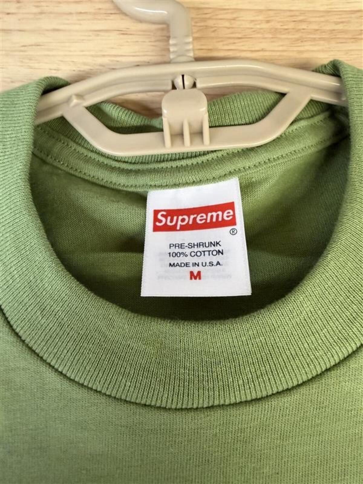 Supreme Blank Green T-Shirt Size M Made USA Streetwear