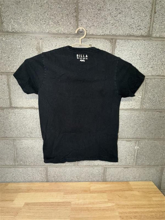 Billabong Graphic Tee Size M 2010s Black Surf Skate Shirt
