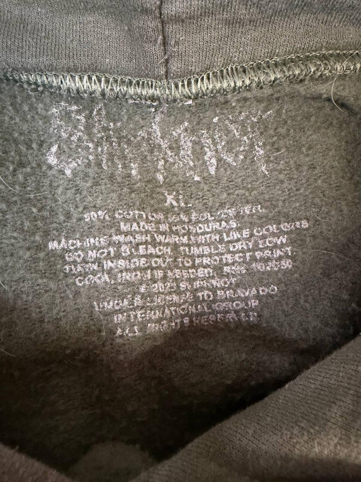 Slipknot Adderall Olive Green Band Hoodie Graphic XL Metal