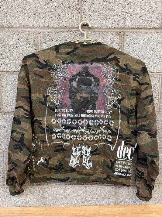 Dechire Batman Camo Crewneck XL Streetwear Sweatshirt