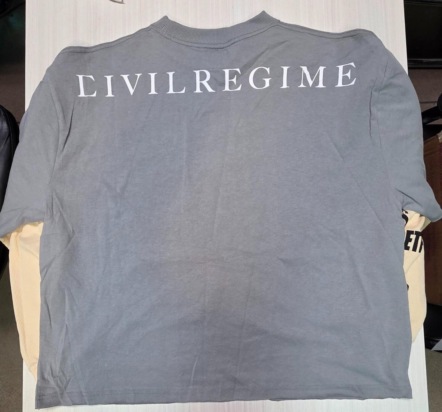 Civil Regime Rose Dealer Ash Grey/Butter mens large