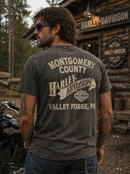 VINTAGE 1996 Harley Davidson T-Shirt Eastern Long Island,XL