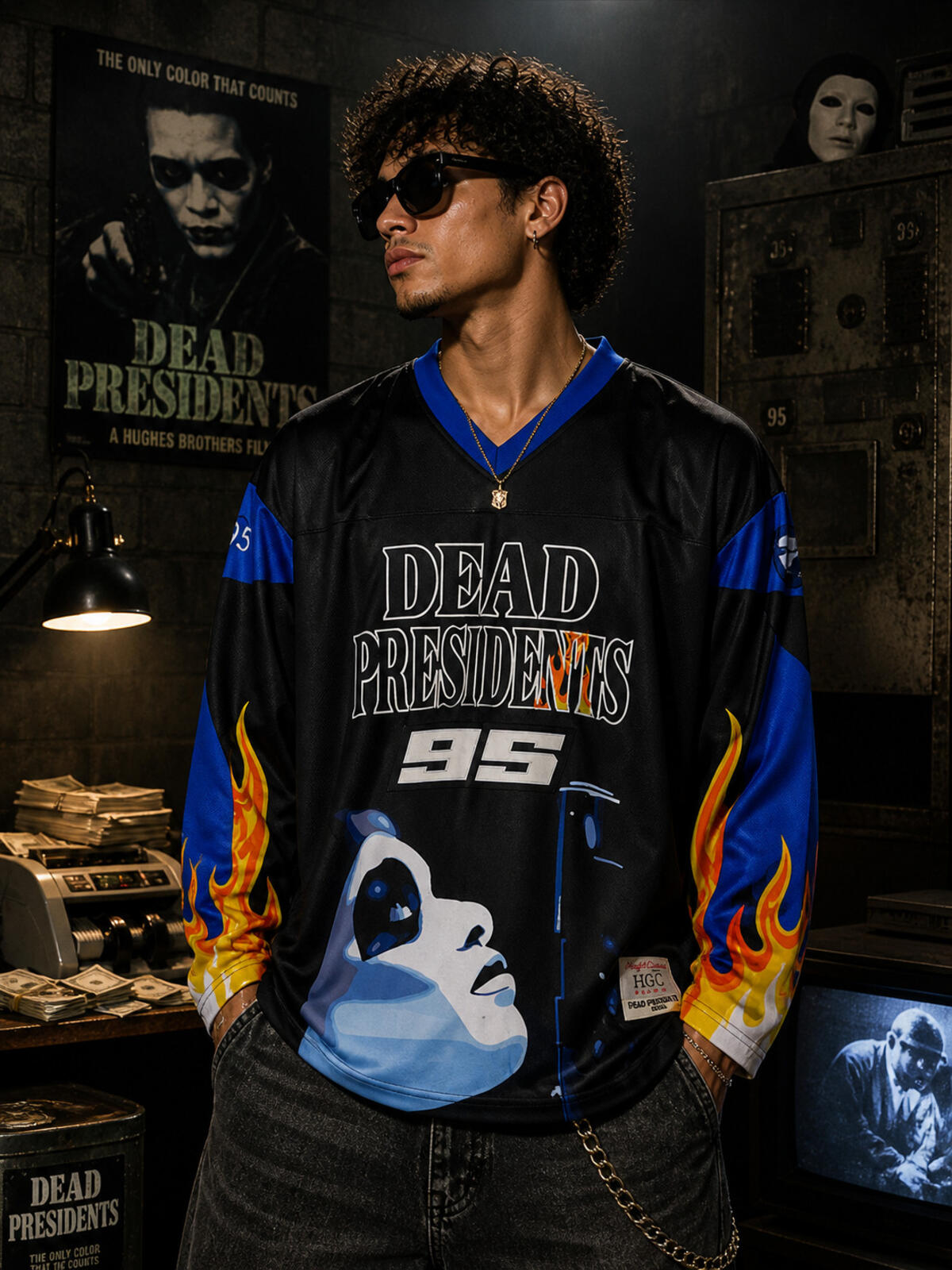 Headgear Dead Presidents 95 Jersey 5XL Movie Streetwear