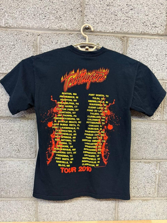 2010 Ted Nugent Trample The Weak Hurdle The Dead Tour Tee