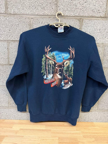 Vintage Whitetail Deer Hunting Crewneck Sweatshirt XXL