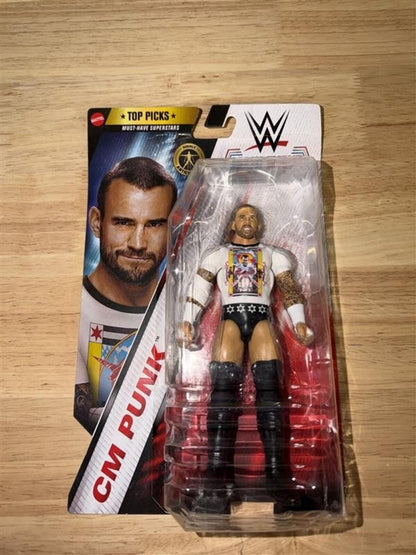 NIB CM Punk WWE Top Picks Action Figure Mattel Rare