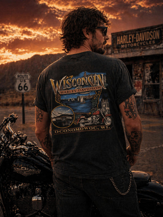 Vintage 1998 Harley Davidson T- Shirt Mens L