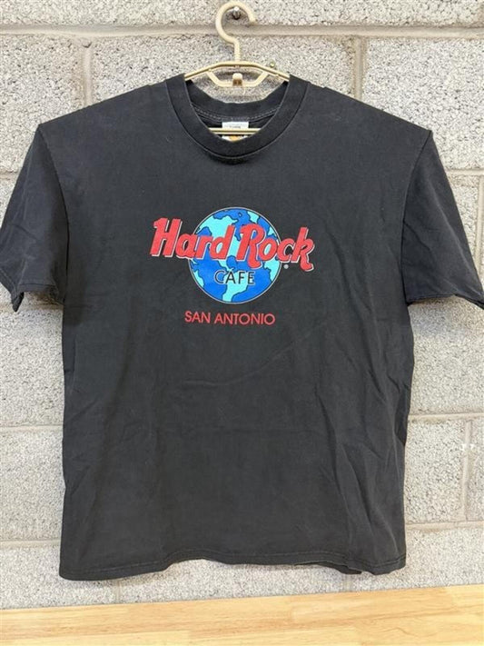 Vintage Hard Rock Cafe San Antonio T-Shirt XL 90s Black Tee