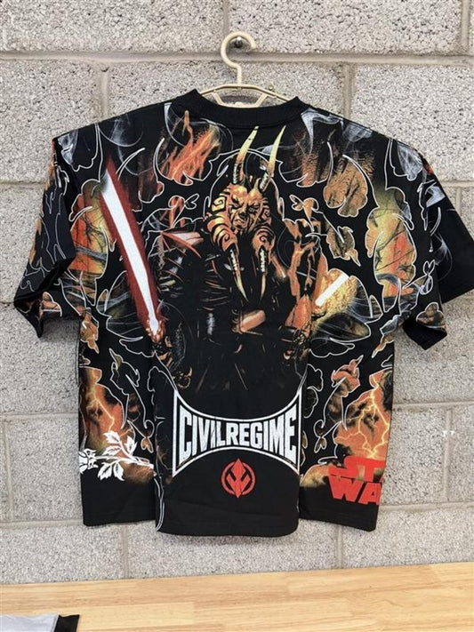 2023 Civil Regime Star Wars Darth Maul Tee M Rare All Over