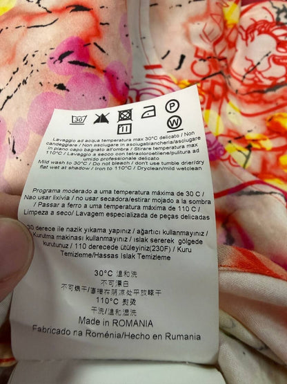 2020 Versace Jeans Marble Print Button Up Shirt Medium