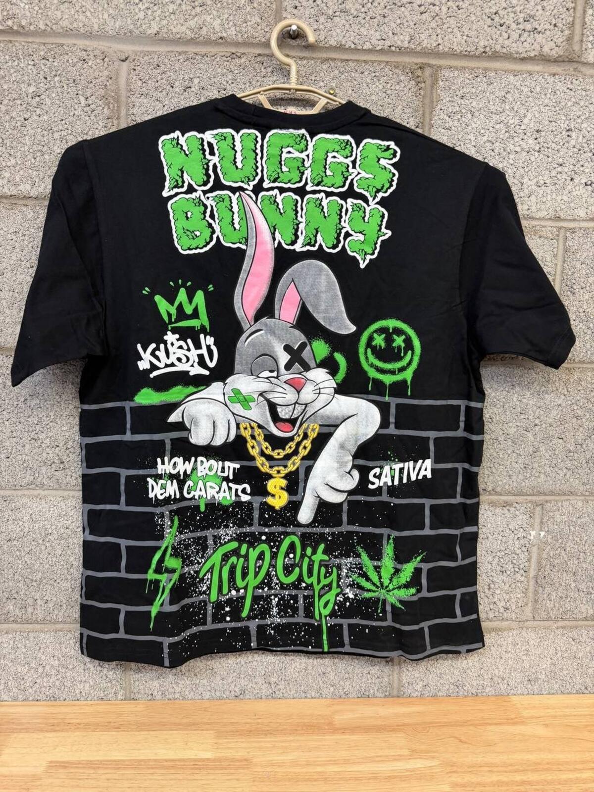 Trip City Nuggs Bunny Graphic Tee 2XL Streetwear Hype Shirt