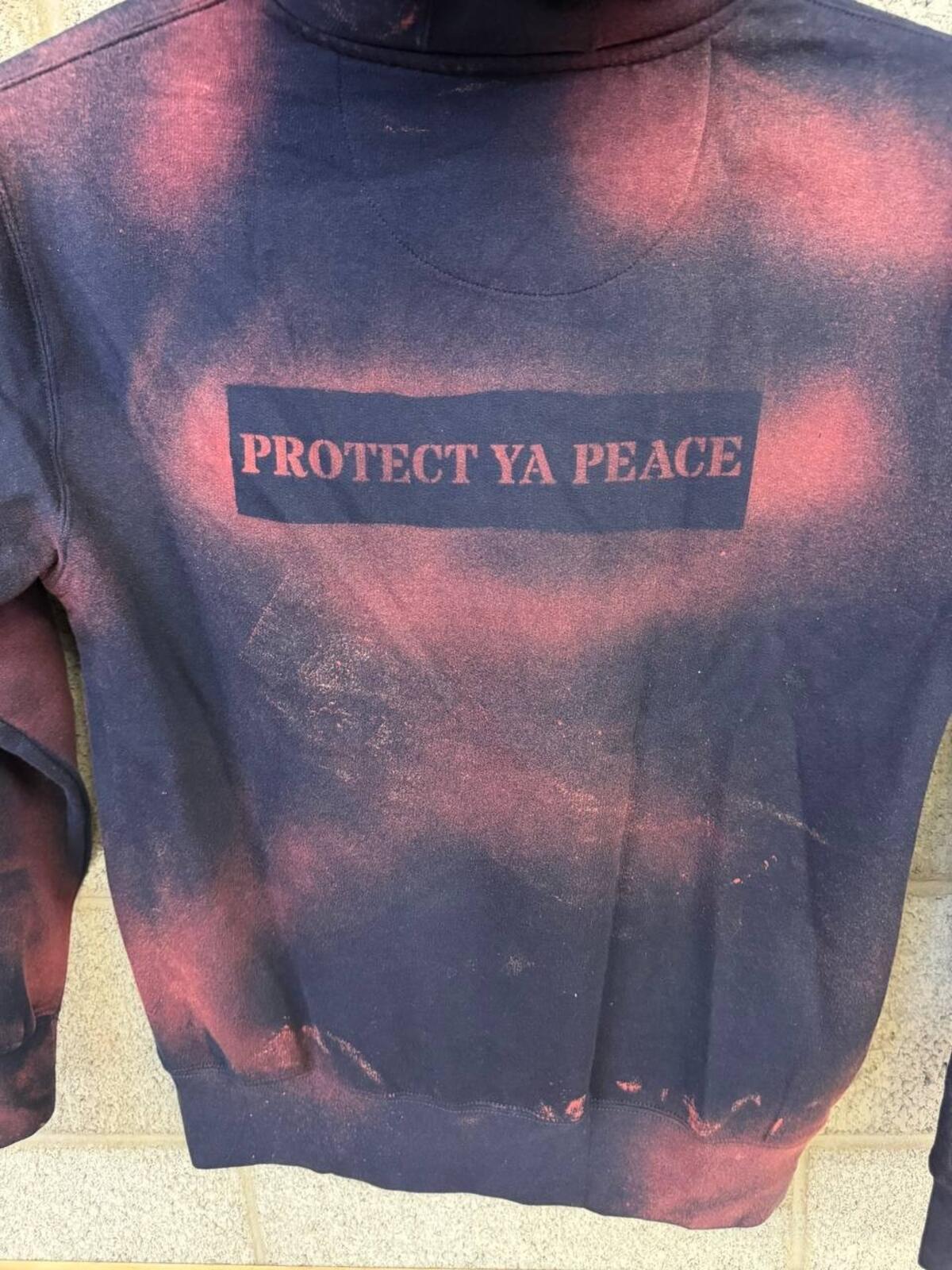 God Is Good Protect Ya Peace Hoodie M Black Streetwear
