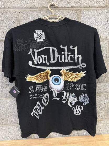 2023 Von Dutch Eyeball Wings Tee 2XL Rare Streetwear Graphic