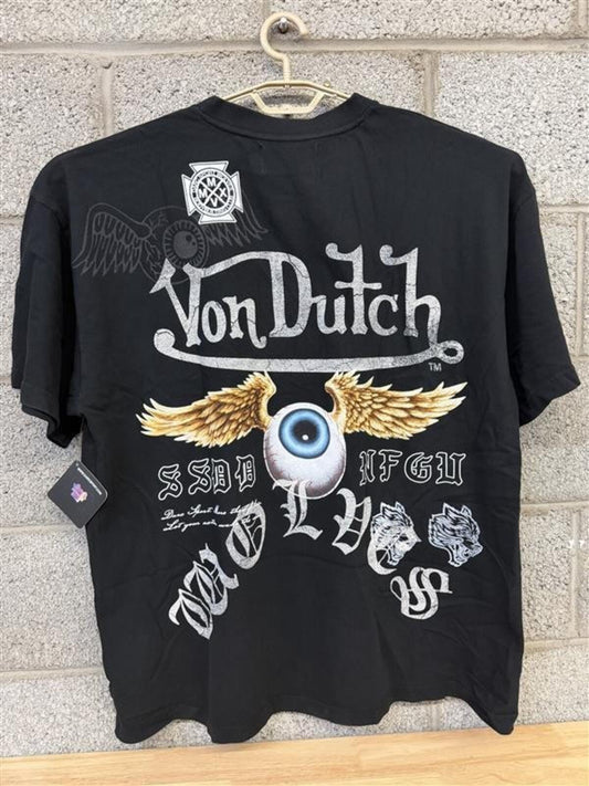 2023 Von Dutch Eyeball Wings Tee 2XL Rare Streetwear Graphic