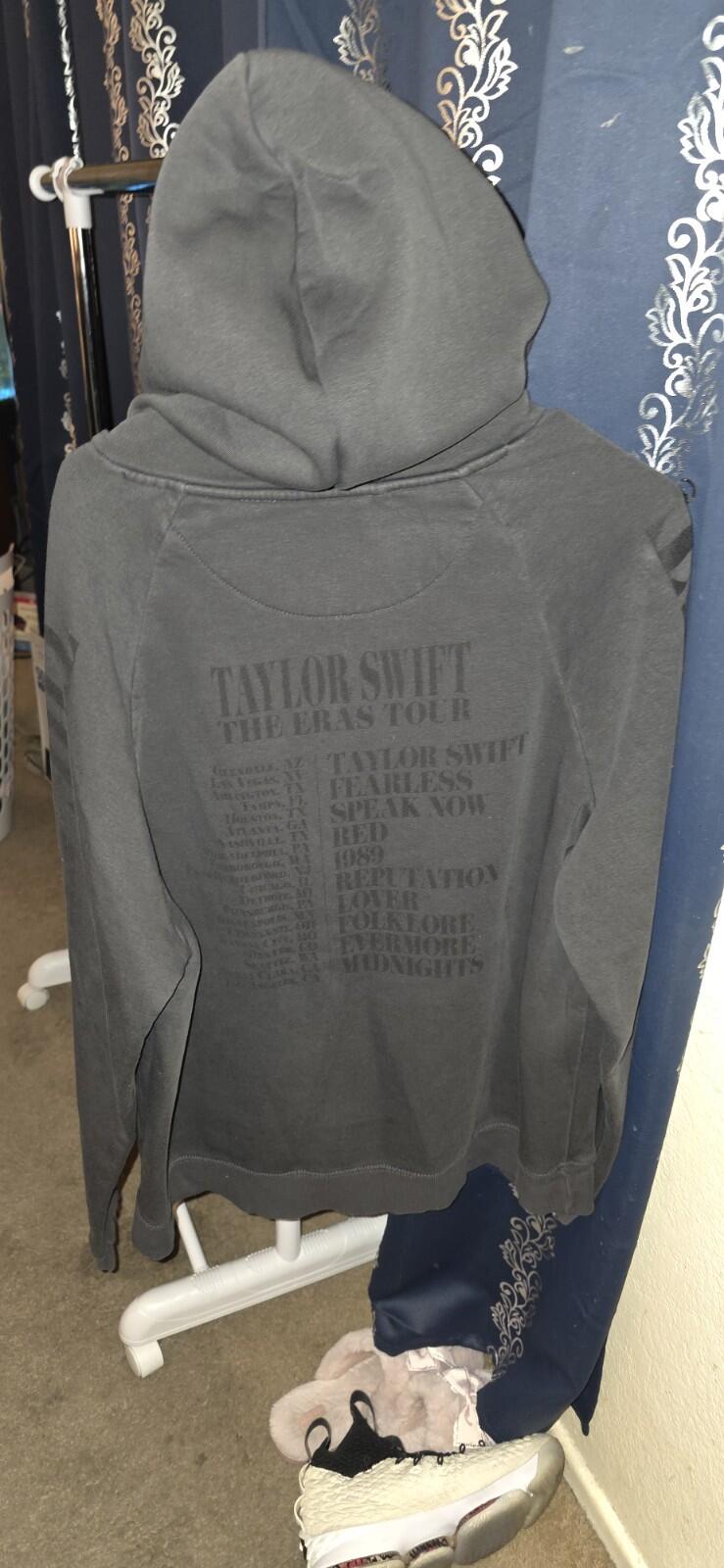 Taylor Swift Eras Tour Merch Black Hoodie NWOT Medium