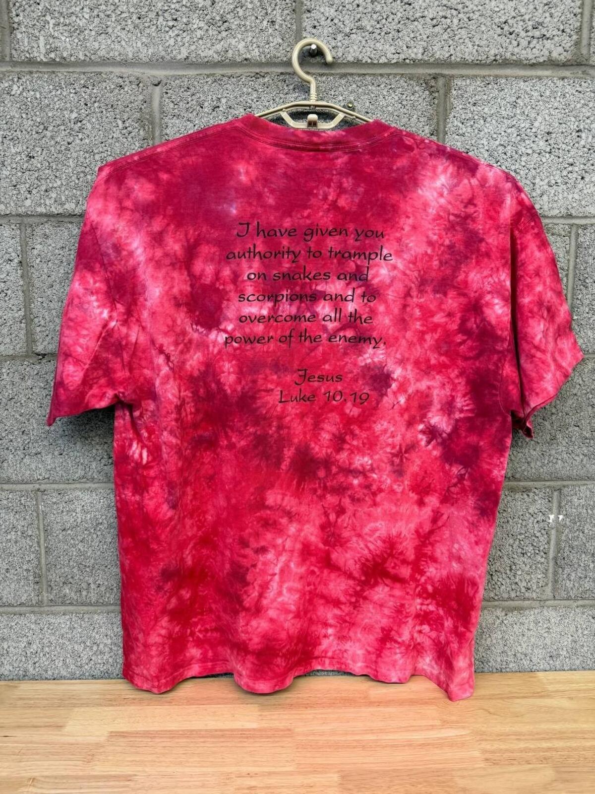2000 Fear No Evil Christian Graphic Tee XXL Luke 10:19 Shirt