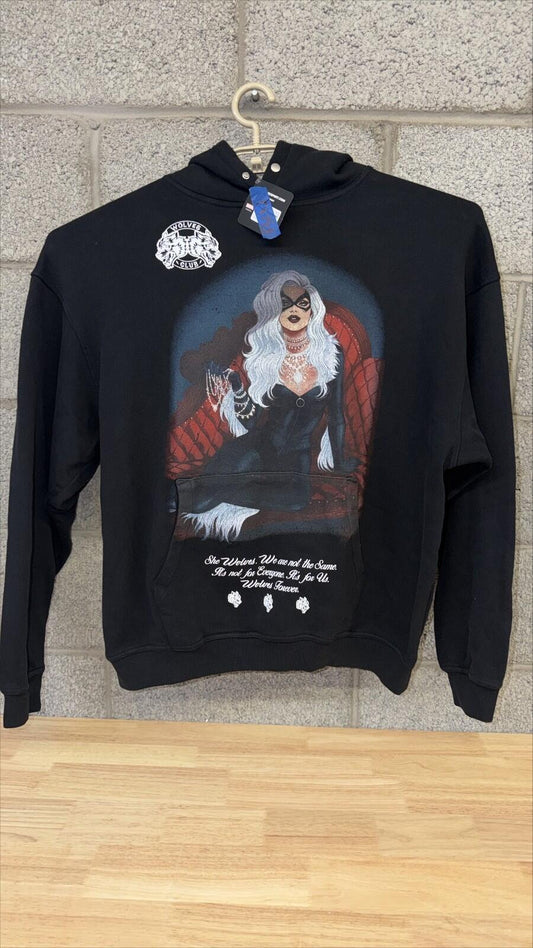 Civil Regime Wolves Club Hoodie Black Graphic Streetwear nwt