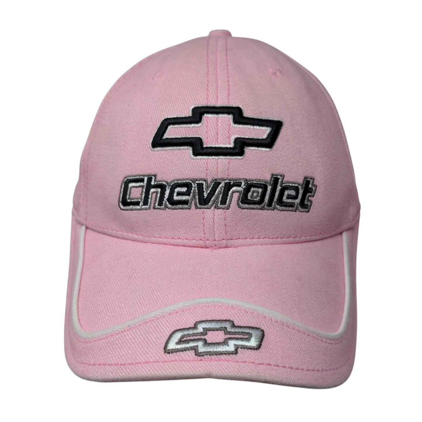 2000s Chevrolet Logo Pink Strapback Hat Racing GM OSFA Clean
