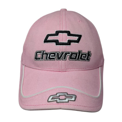 2000s Chevrolet Logo Pink Strapback Hat Racing GM OSFA Clean