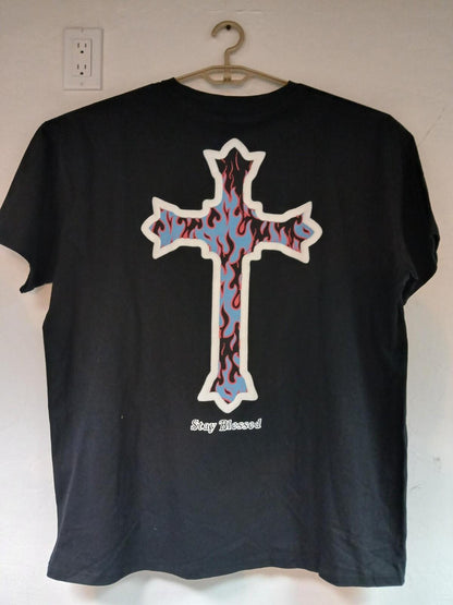 FAITH Cross Graphic Tee – Men’s 3XL | Black Christian Street