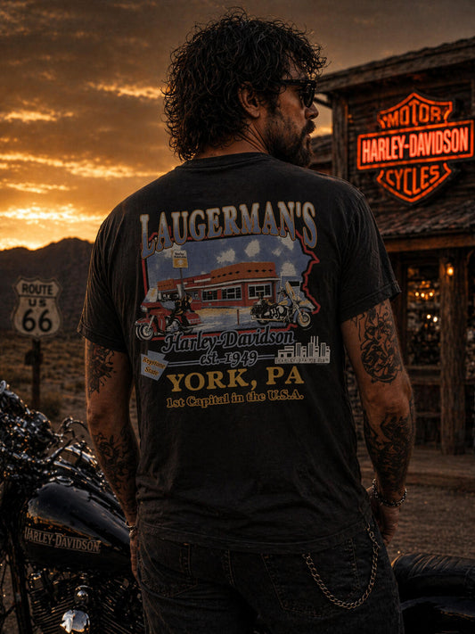 Vintage 1995 Harley Davidson Holoubek Eagle Soars T-Shirt L