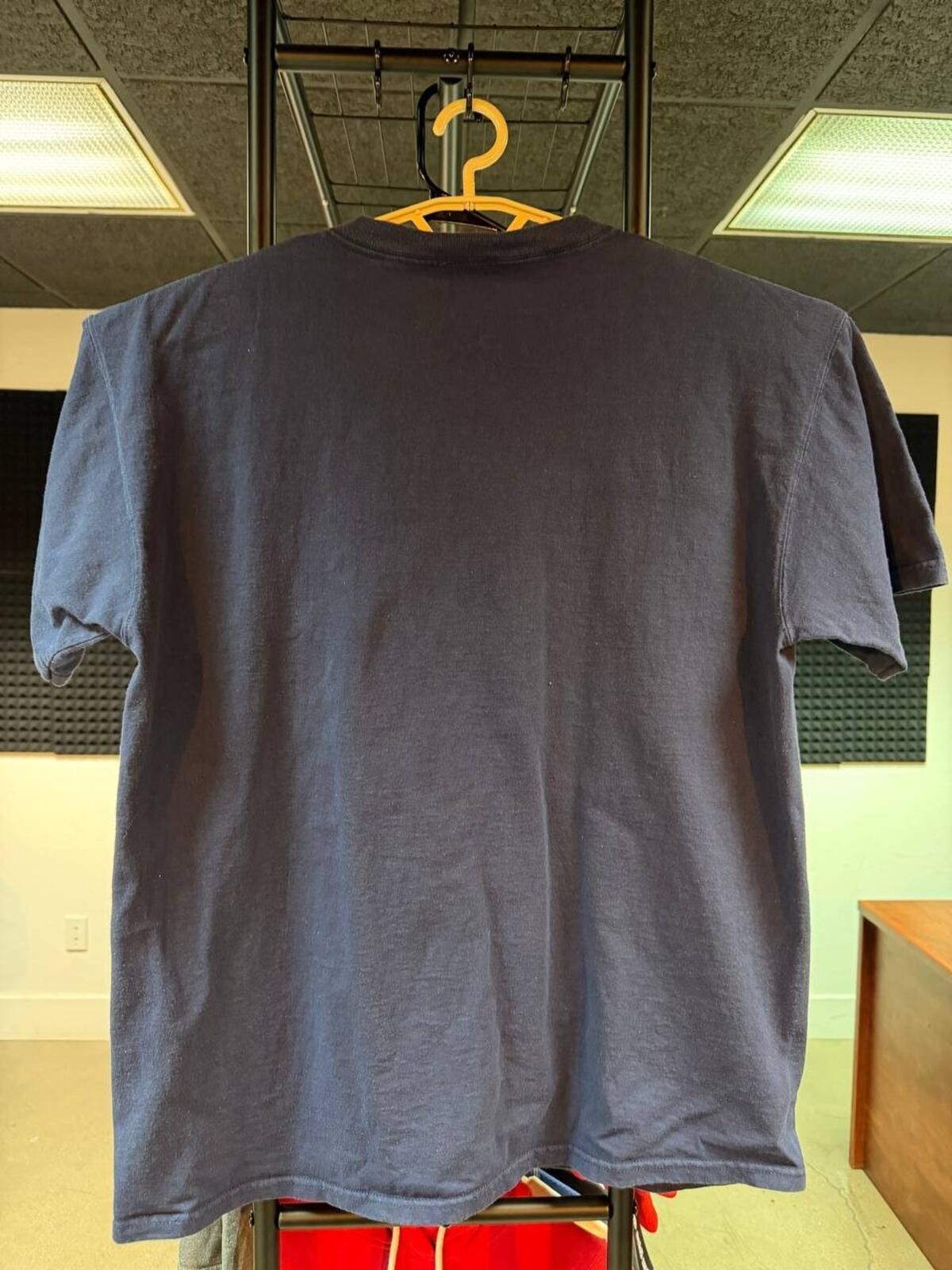 Vintage Denver Broncos Helmet Graphic NFL T-Shirt Navy