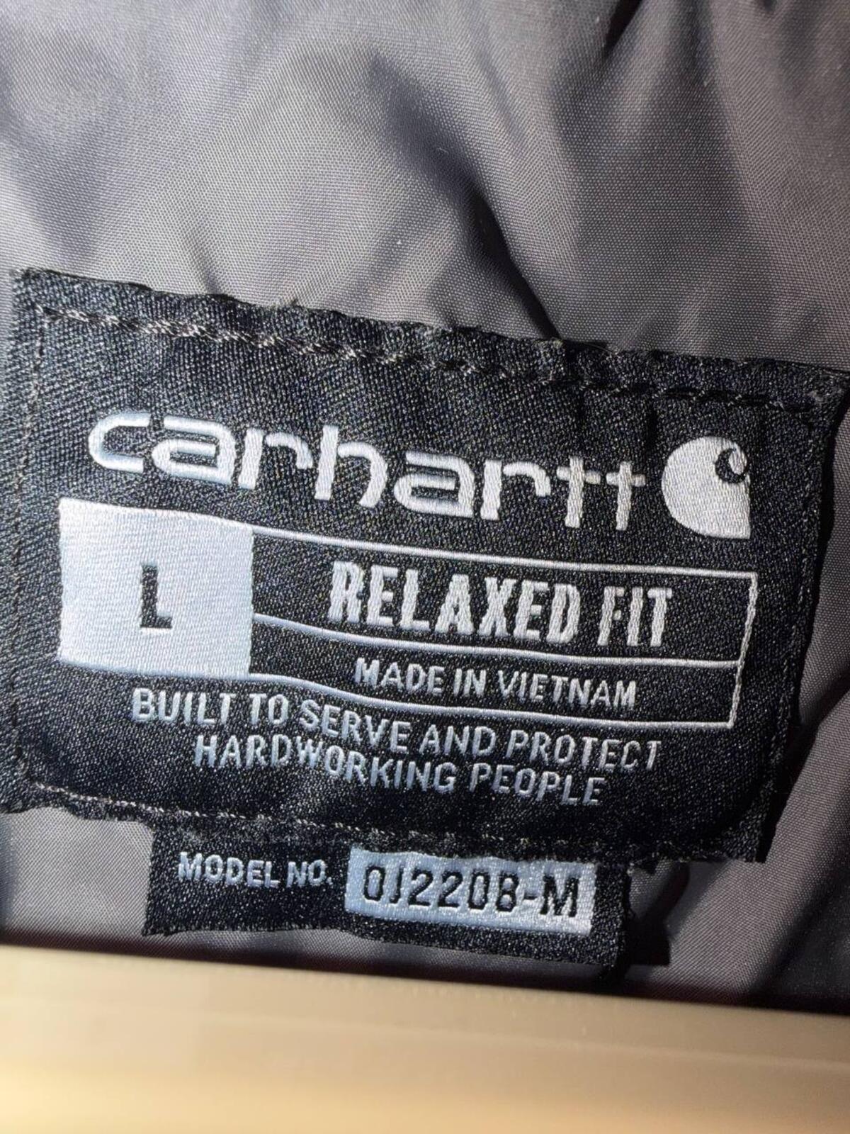 2020 Carhartt CarMax Quilted Full Zip Work Jacket Gray Large