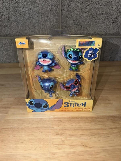 NIB Stitch MetalFigs 4 Pack Jada Toy Disney Rare Collectible