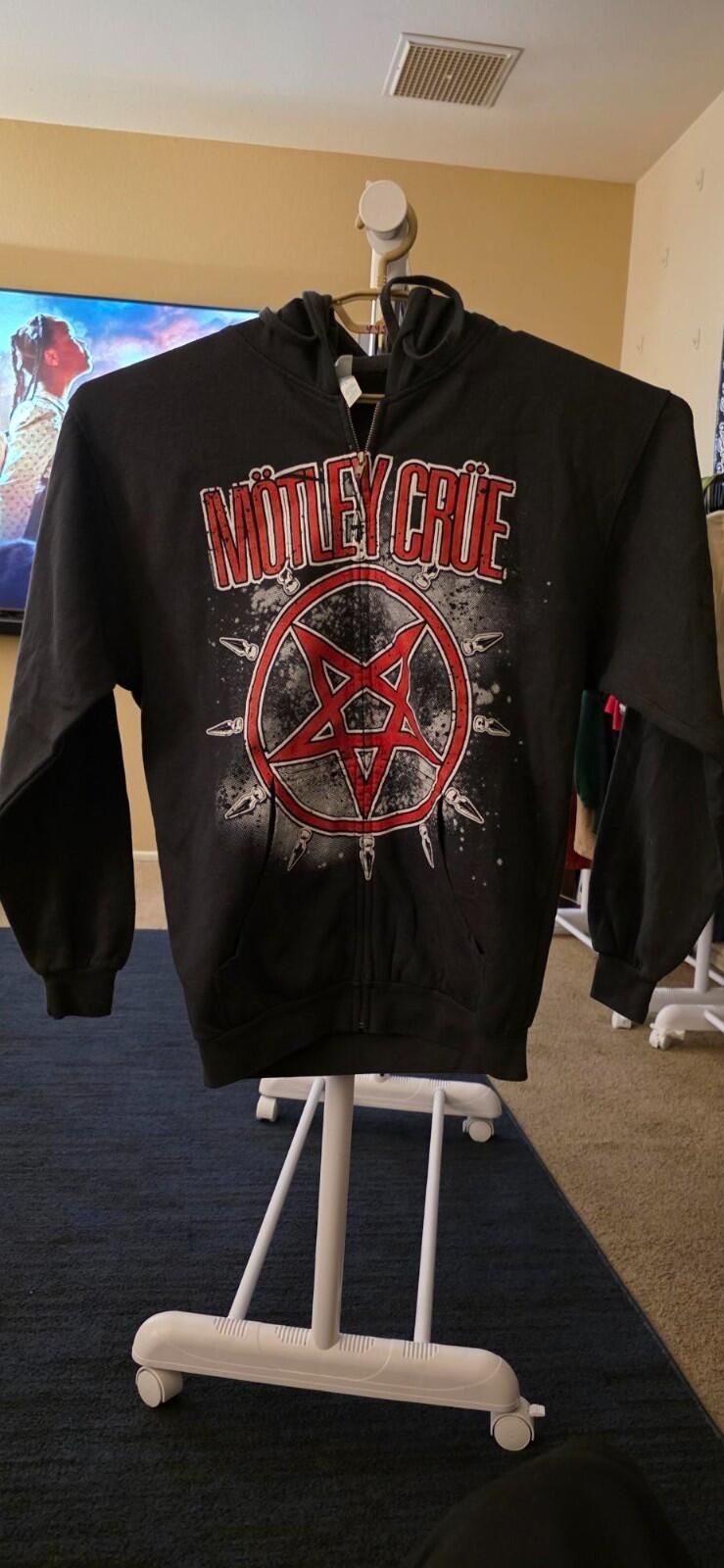 Vintage Motley Cure Full Zip Pentacle Star Hoodie