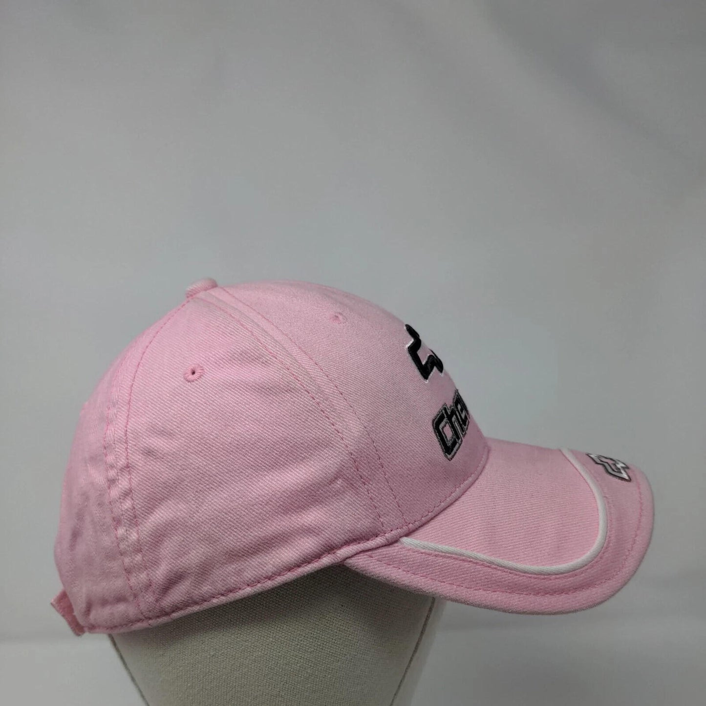2000s Chevrolet Logo Pink Strapback Hat Racing GM OSFA Clean