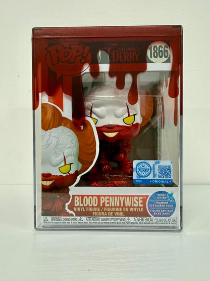 Funko Pop IT Bloody Pennywise #1856 & #1866 Bundle w Display