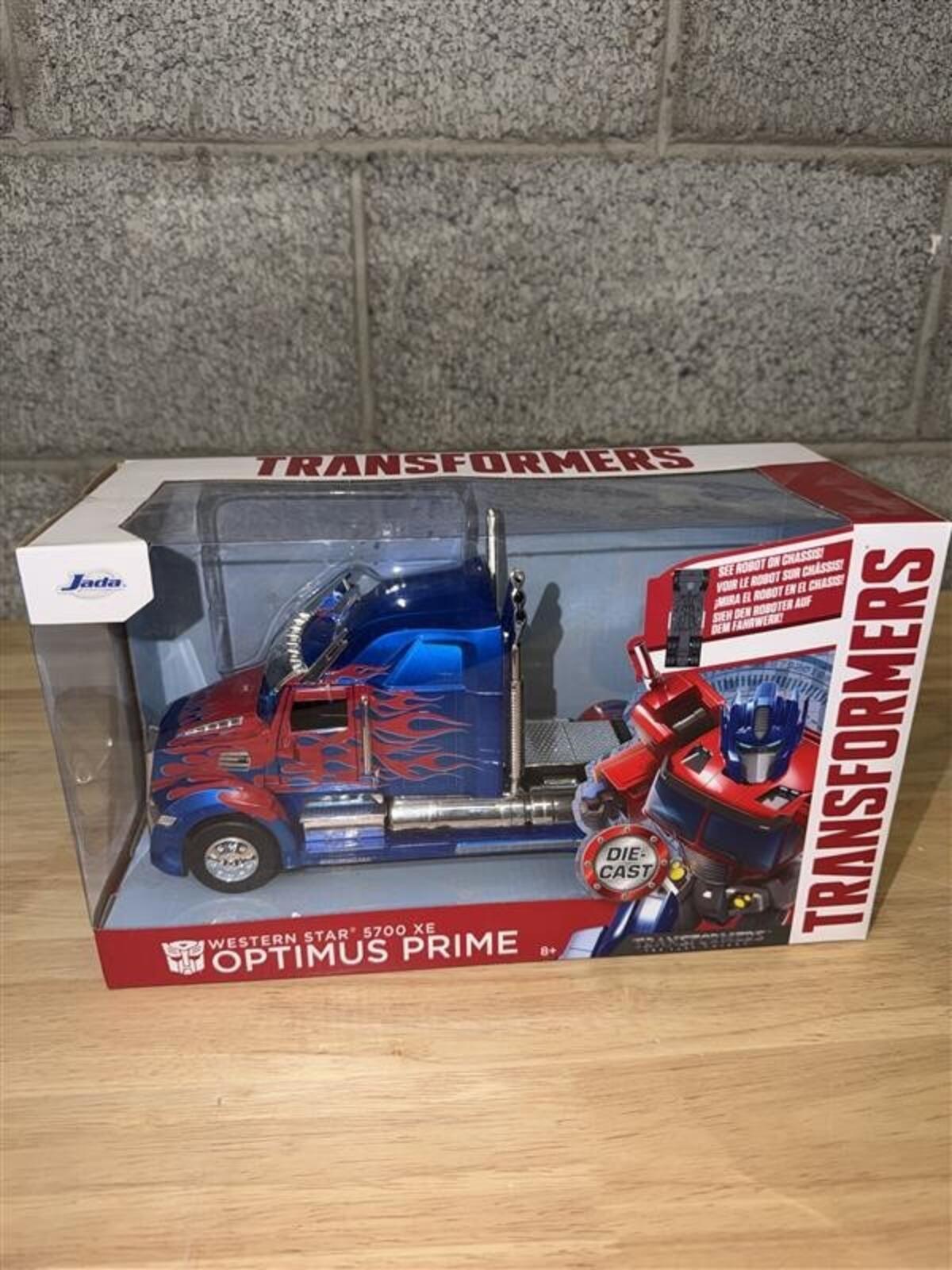 Optimus Prime Transformers Jada Die Cast Truck Western Star