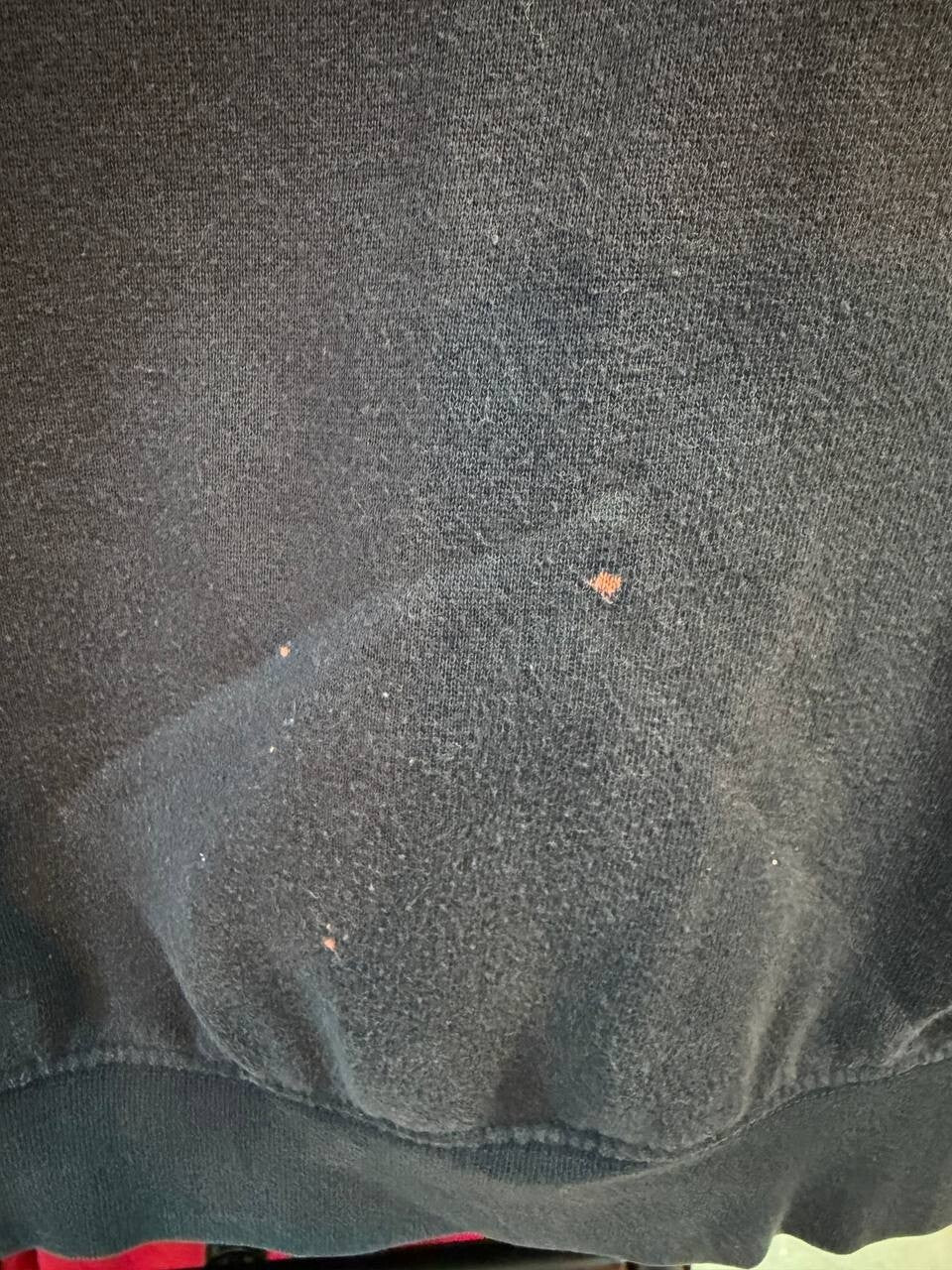 Distressed Fox Racing Official Moto Co Hoodie Bleach Spots