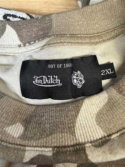 2026 Von Dutch Darc Sport Camo Tee 2XL Limited 997/1000 Rare