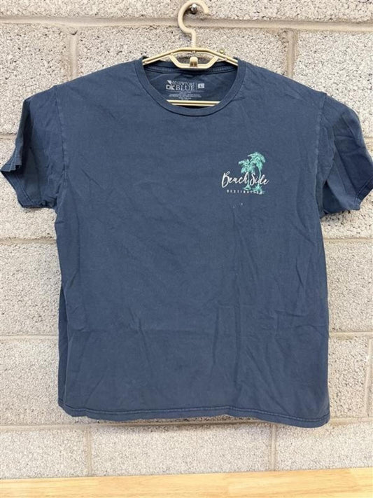 Newport Blue Beach Side T-Shirt L Surf Tee 2010s