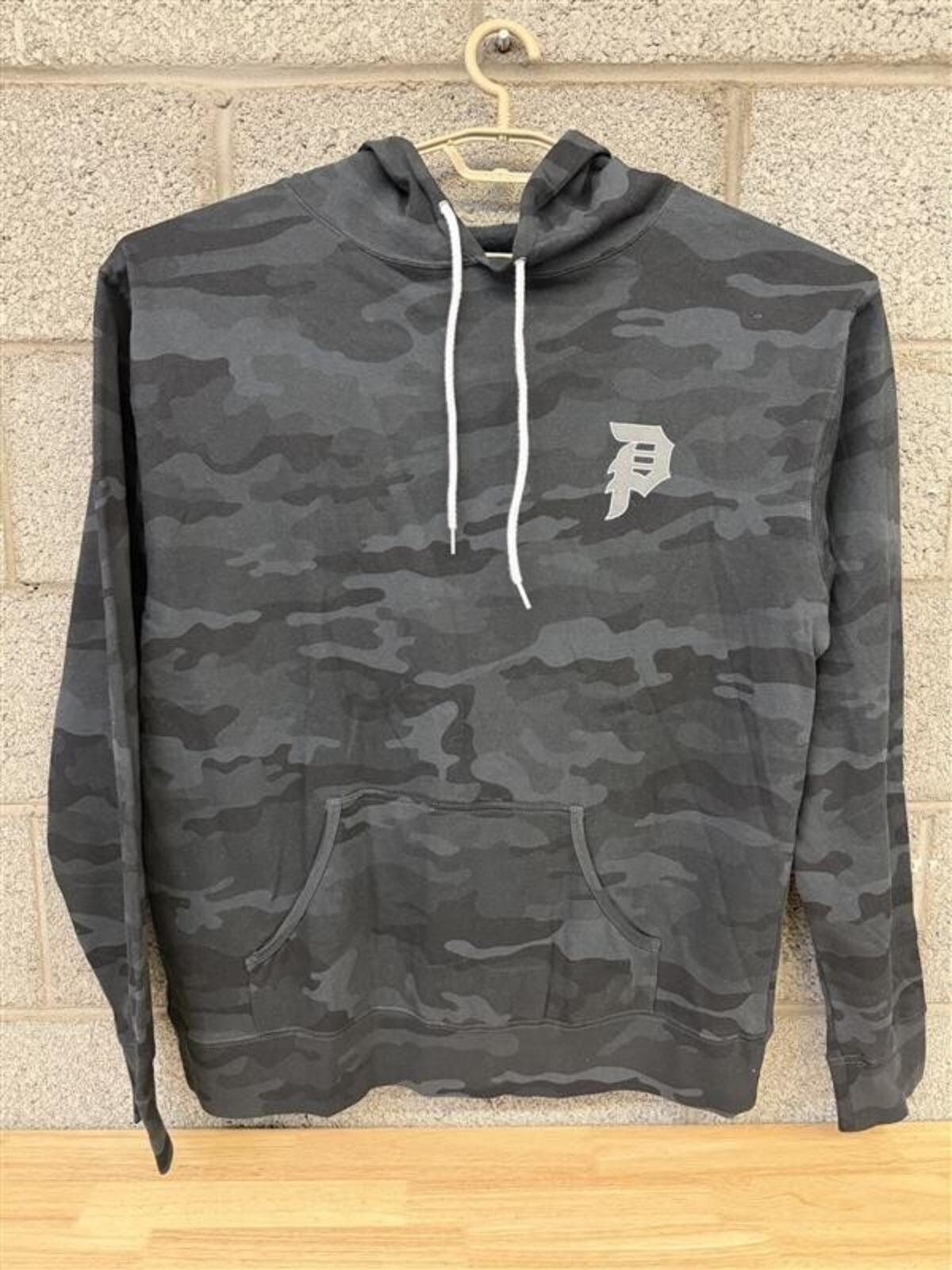Primitive Skateboarding Camo Hoodie Black Grey Streetwear XL