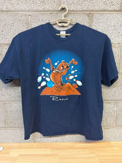 2001 Scooby-Doo Reno Bowling Graphic Tee 2XL Cartoon Vintage