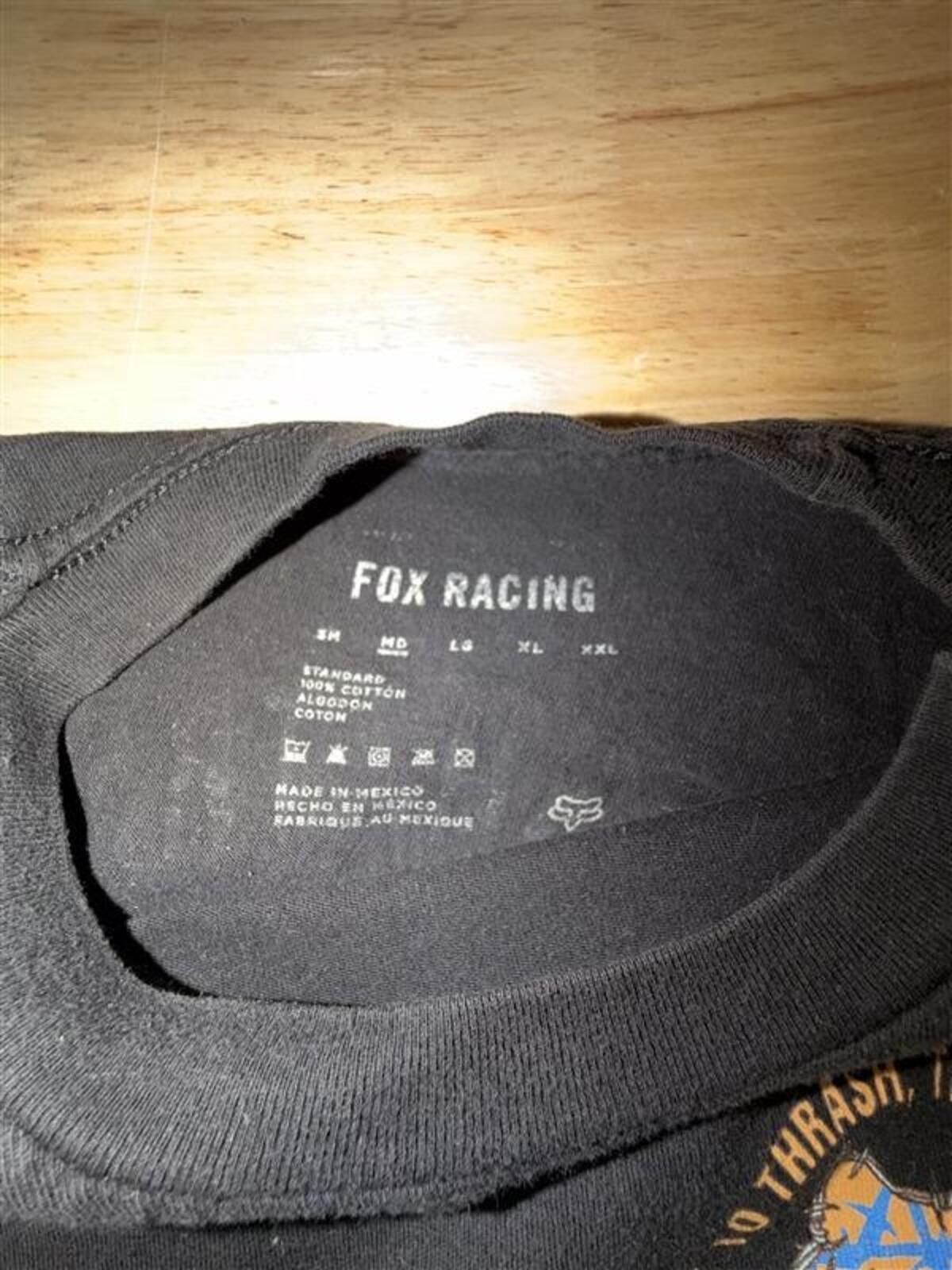 Fox Racing Tee Size M 2010s Black Moto Dirt Bike Shirt