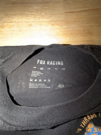 Fox Racing Tee Size M 2010s Black Moto Dirt Bike Shirt