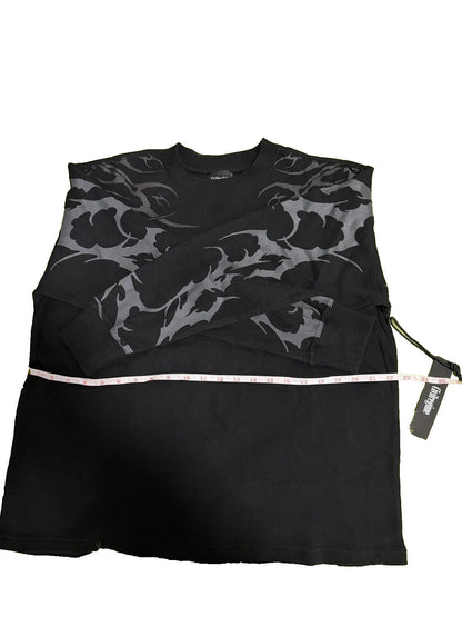 Civil Regime Dead Signal Waffle Thermal Sweater Blk M