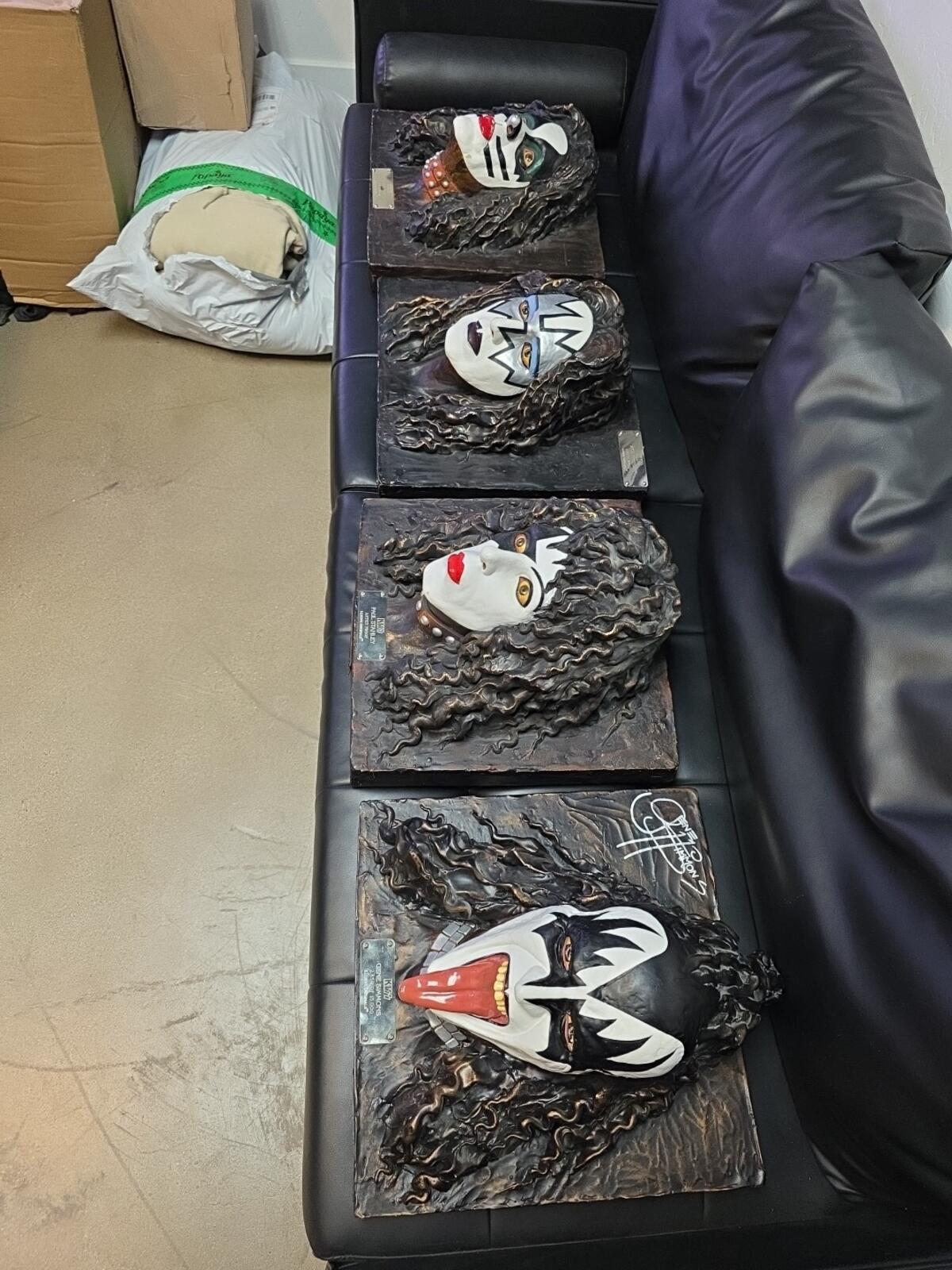 KISS Illusive Originals 3D Wall Head Busts Original Members
