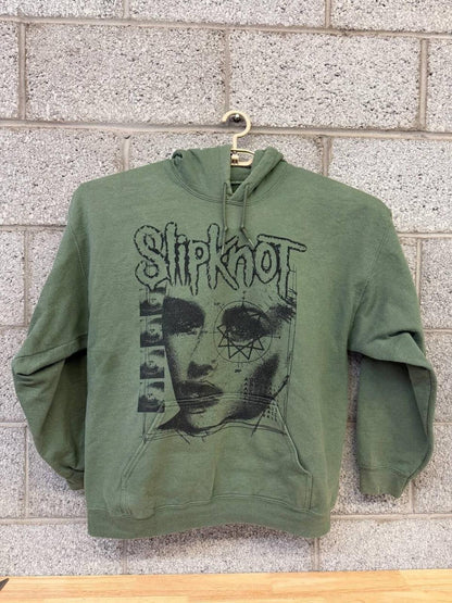 Slipknot Adderall Olive Green Band Hoodie Graphic XL Metal
