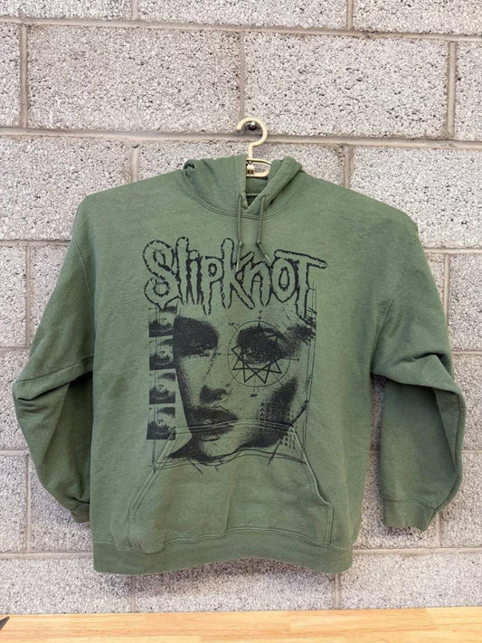Slipknot Adderall Olive Green Band Hoodie Graphic XL Metal