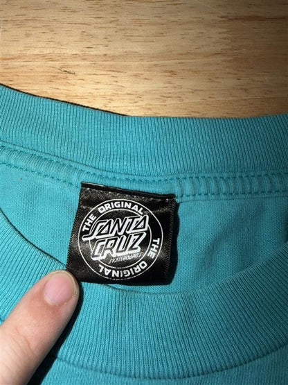 Santa Cruz Wave Dot Size L 2010s Blue Skate Surf Streetwear