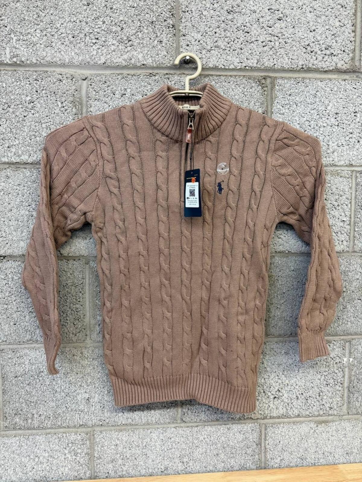 Polo Ralph Lauren Cable Knit Quarter Zip Sweater NWT Small