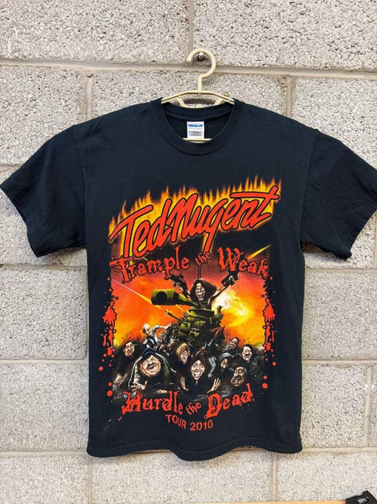 2010 Ted Nugent Trample The Weak Hurdle The Dead Tour Tee